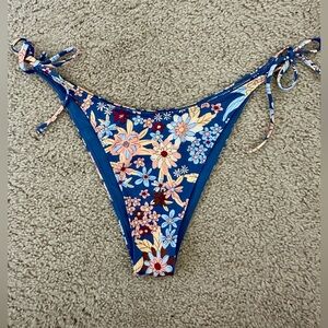 Roxy Floral Tie Bikini Bottoms